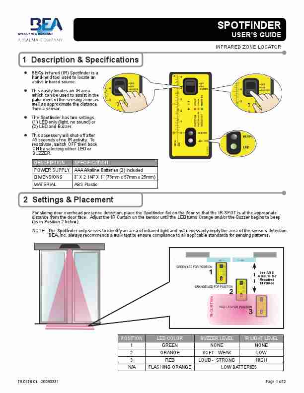 BEA Door Infrared Zone Locator-page_pdf